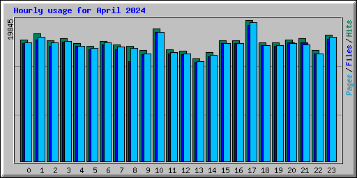 Hourly usage for April 2024